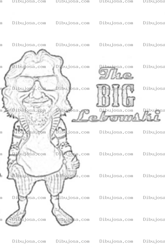 Dibujo para colorear The Big Lebowski Coloring Page