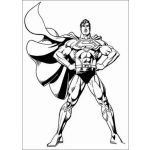 Dibujo para colorear Superman Desafiante
