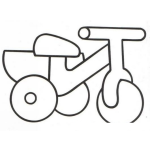 Dibujo para colorear Colorear Triciclo