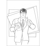 Dibujo para colorear Superman Encubierto