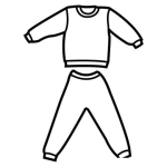 Dibujo para colorear Colorear Sudadero Y Pants