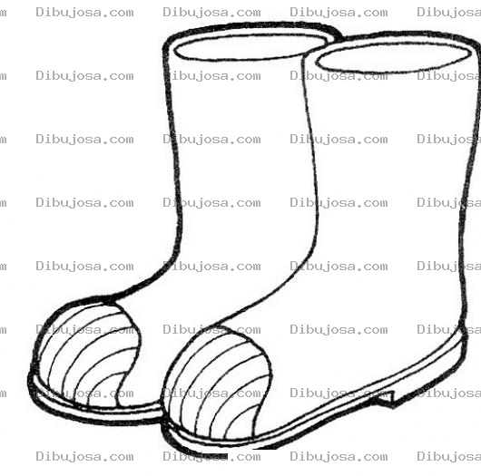 Dibujo para colorear Colorear Botas De Hule Colibri