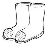 Dibujo para colorear Colorear Botas De Hule Colibri