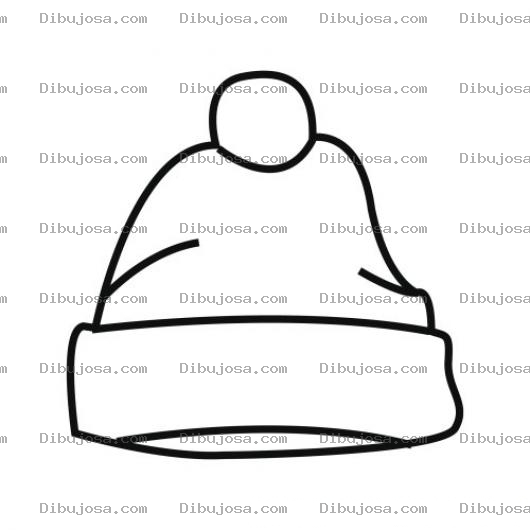 Dibujo para colorear Colorear Gorro De Lana