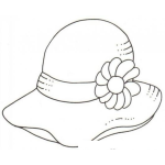 Pintar Sombrero De Mujer Con Una Flor