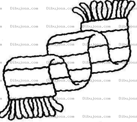 Dibujo para colorear Clorear Bufanda