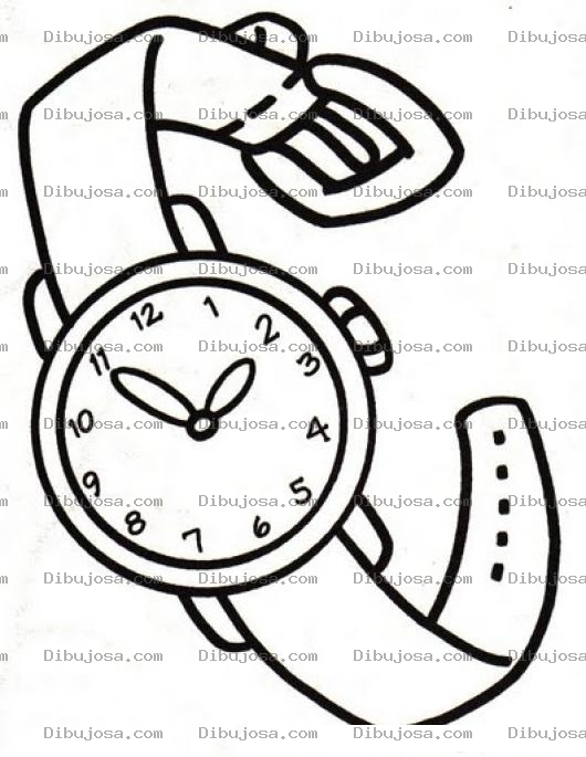 Dibujo para colorear Colorear Reloj De Pulsera