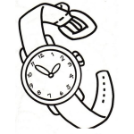 Dibujo para colorear Colorear Reloj De Pulsera