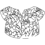 Dibujo para colorear Colorerar Camisa Hawaiana Tropical