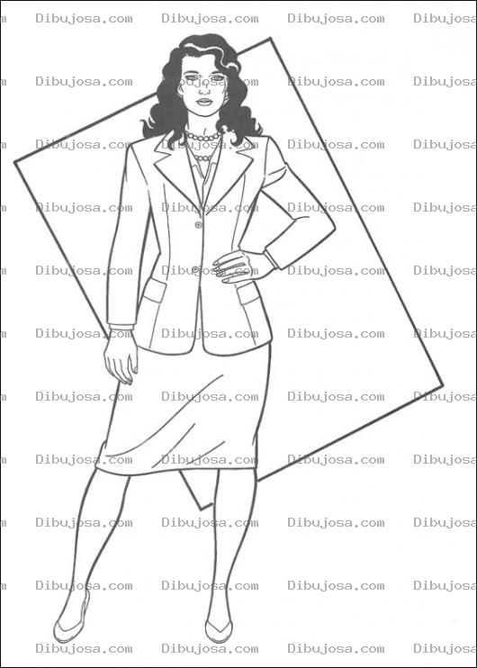 Dibujo para colorear La novia de Superman
