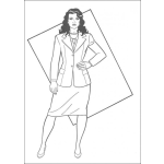 Dibujo para colorear La novia de Superman