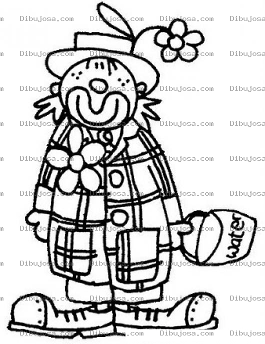 Dibujo para colorear Pintar Payasito
