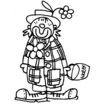 Dibujo para colorear Pintar Payasito