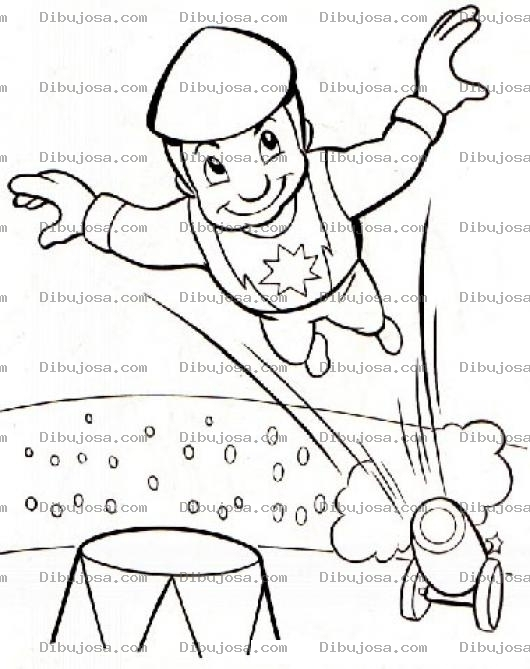 Dibujo para colorear Colorear Hombre Bala