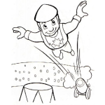 Dibujo para colorear Colorear Hombre Bala
