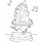 Dibujo para colorear Colorear Cochinito De Circo