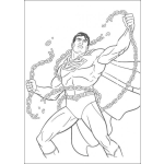 Dibujo para colorear Las cadenas de superman