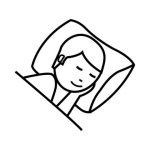 Dibujo para colorear Colorear Patojo Durmiendo