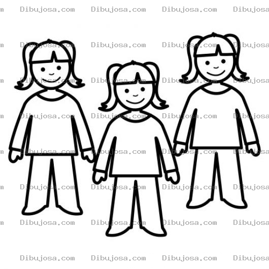 Dibujo para colorear Colorear Chicas Con Chongos