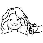 Dibujo para colorear Colorear Corte De Pelo