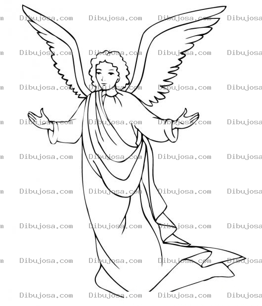 Dibujo para colorear Dibujo del Angel Gabriel