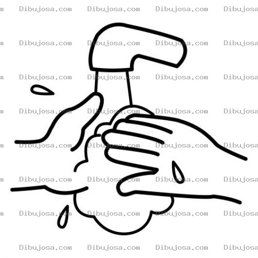 Dibujo para colorear Colorear Lavada De Manos