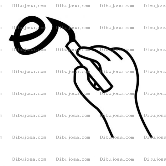 Dibujo para colorear Colorear Escritura Con Letra De Carta