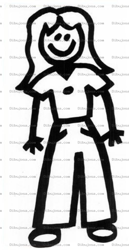 Dibujo para colorear Colorear Mama Con Pantalon