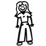 Dibujo para colorear Colorear Mama Con Pantalon