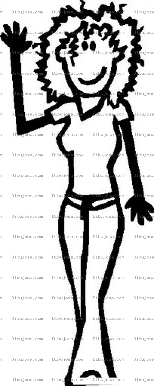 Dibujo para colorear Colorear Dibujo De Maestra Con Pantalon
