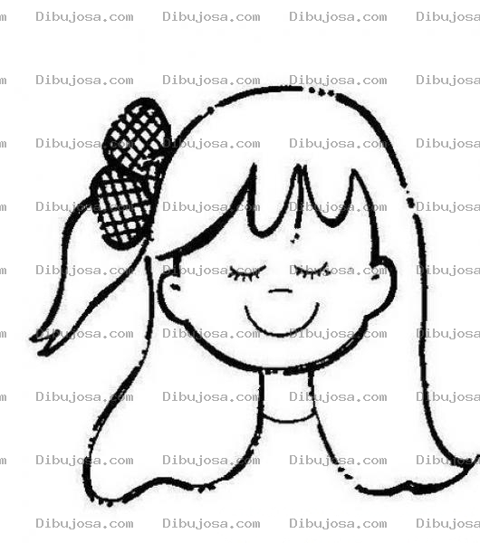 Dibujo para colorear Colorear Muchacha Rubia