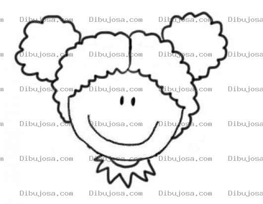 Dibujo para colorear Clorear Colocha Con Colitas