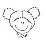 Dibujo para colorear Clorear Colocha Con Colitas