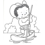Dibujo para colorear Colorear Negrito En Cayuco