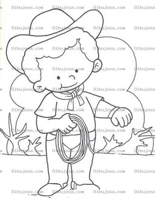 Dibujo para colorear Colorear Baquerito