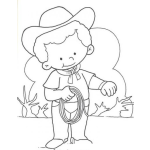 Dibujo para colorear Colorear Baquerito