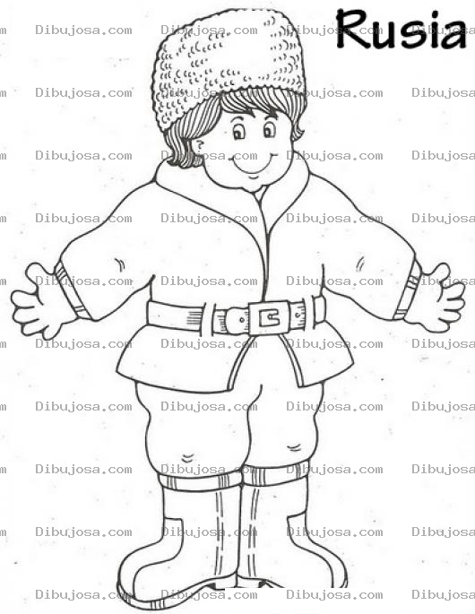 Dibujo para colorear Colorear Ruso
