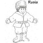 Dibujo para colorear Colorear Ruso