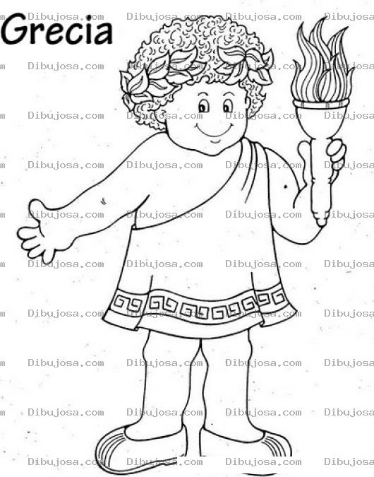 Dibujo para colorear Griego Para Colorear