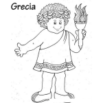 Dibujo para colorear Griego Para Colorear