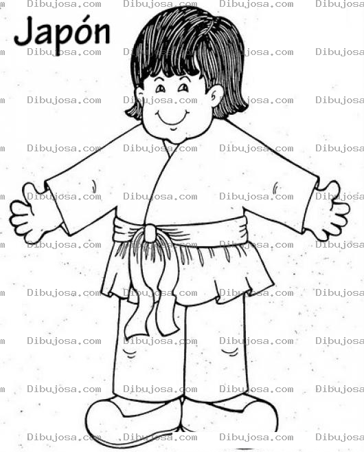 Dibujo para colorear Colorear Karateka Japones
