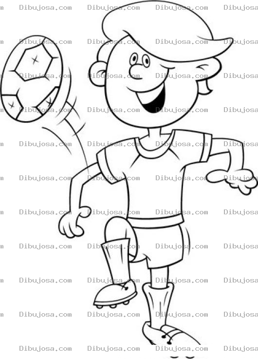 Dibujo para colorear Colorear Jugador De Futbol Soccer