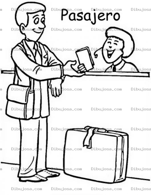 Dibujo para colorear Aeropuerto Para Pintar Y Colorear