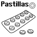 Dibujo para colorear Pastillas De Aspirina Para Colorear Y Pintar