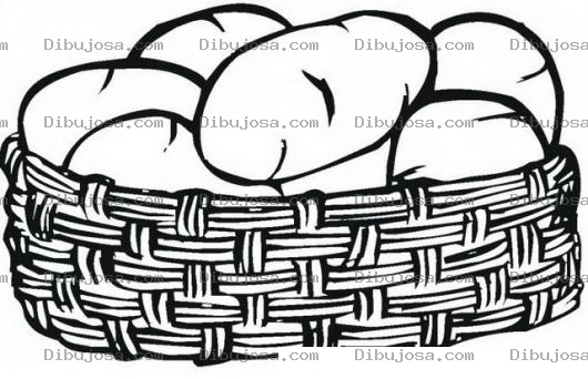 Dibujo para colorear Colorear Canastilla De Patatas