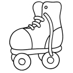 Dibujo para colorear Colorear Patin De Llantas