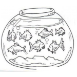 Dibujo para colorear Colorear Peces En Pecera