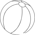Dibujo para colorear Colorear Pelota De Playa