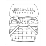 Colorear Canasta De Picnic