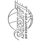 Dibujo para colorear Lakers Logo Coloring Page